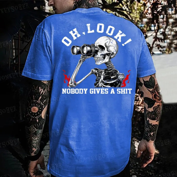 Oh , Look ! Nobody Gives A Shit Monkey T-shirt