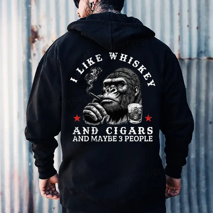 I Like Whiskey And Cigars And Maybe 3 People Hoodies