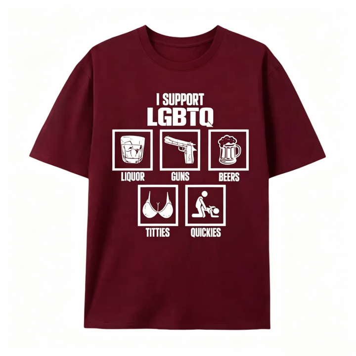 I Support LGBTQ Funny T-Shirt