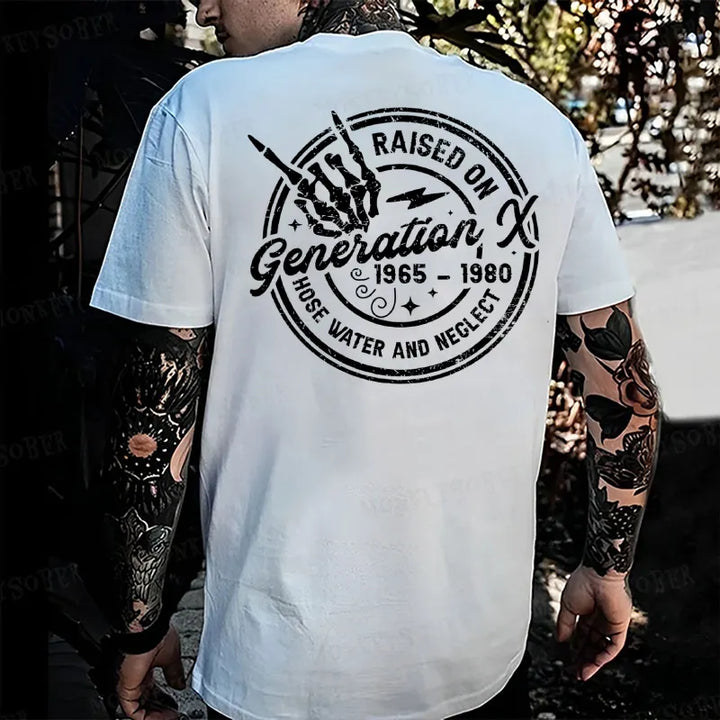 Raised On Generation X 1965 – 1980 Hose Water And Neglect Monkey T-shirt