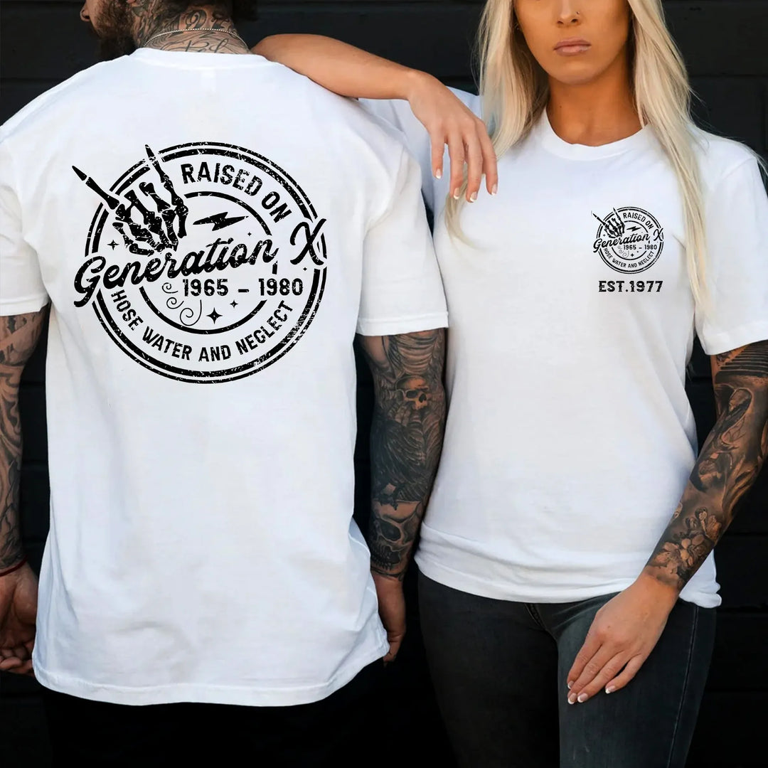 Raised On Generation X 1965 – 1980 Hose Water And Neglect Monkey T-shirt