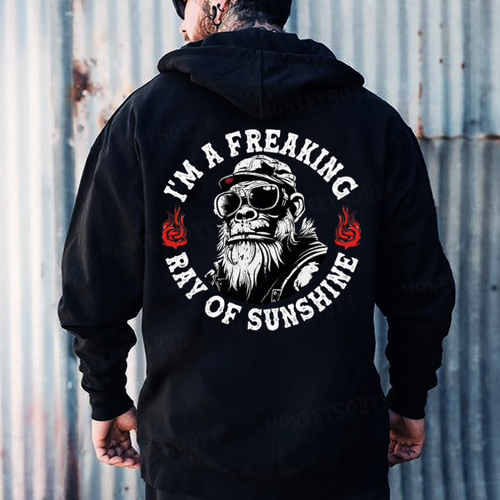 I'm A Freaking Ray Of Sunshine Hoodies
