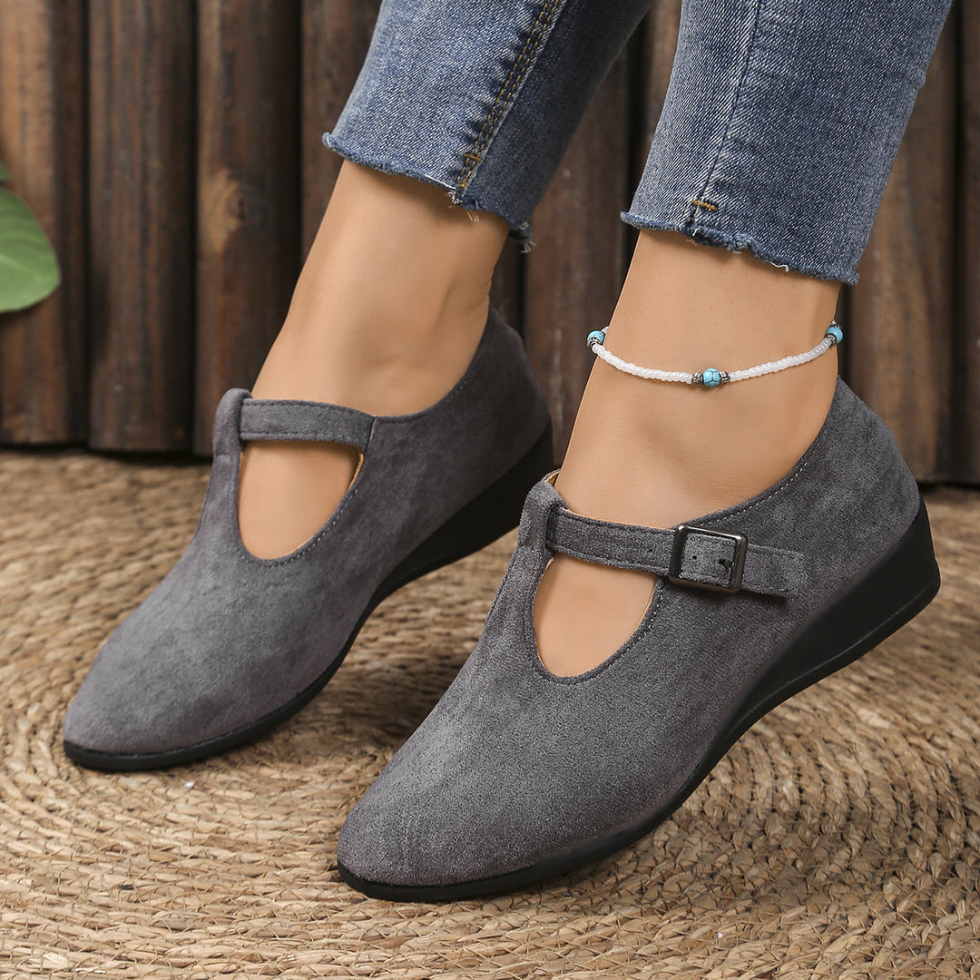 Women's Platform Wedge Shoes – Comfortable Everyday Slip-On Flats