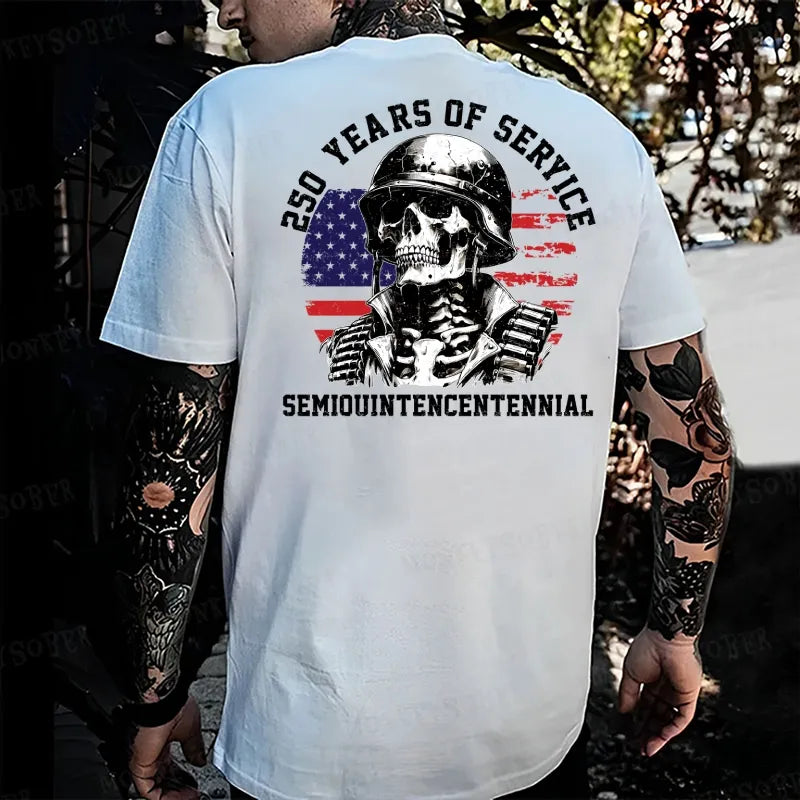 250 YEARS OF SERVICE SEMIOUINTENCENTENNIAL Monkey T-shirt