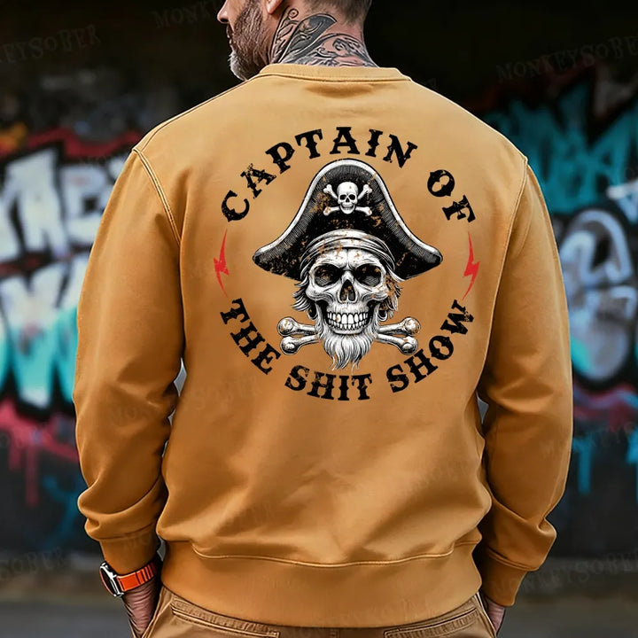 Captain Of The Shit Show  Funny Sweatshirt