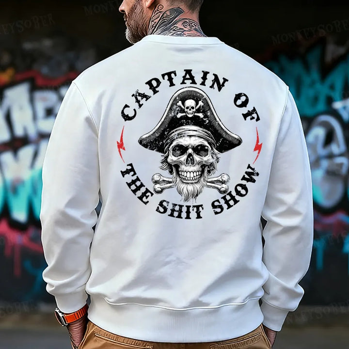 Captain Of The Shit Show  Funny Sweatshirt