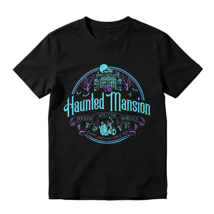 Haunted Mansion Gothic Horror House Ghosts Halloween Unisex Classic T-shirt
