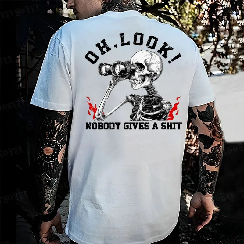 Oh , Look ! Nobody Gives A Shit Monkey T-shirt