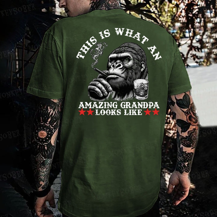 This Is What An Amazing Grandpa Looks Like Monkey T-shirt