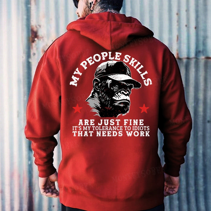 My People Skills Are Just Fine It's My Tolerance To Idiots That Needs Work Hoodies