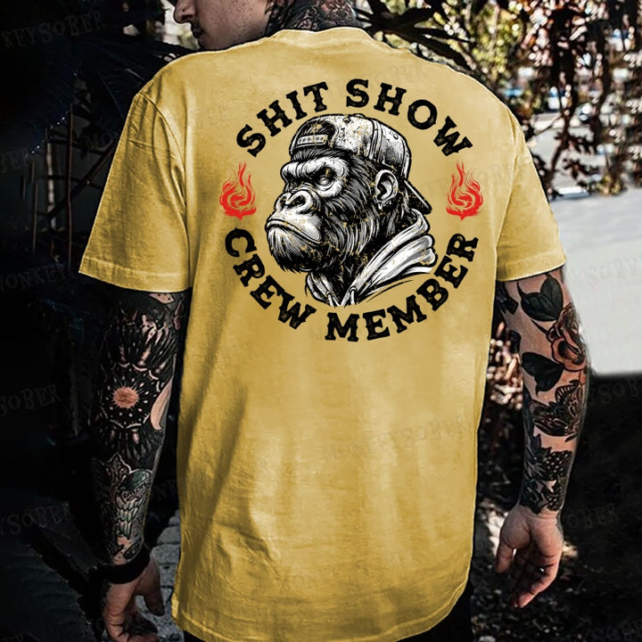 Shit Show Crew Member Monkey T-shirt