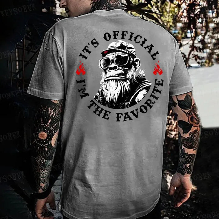 It's Official I'm The Favorite Monkey T-shirt