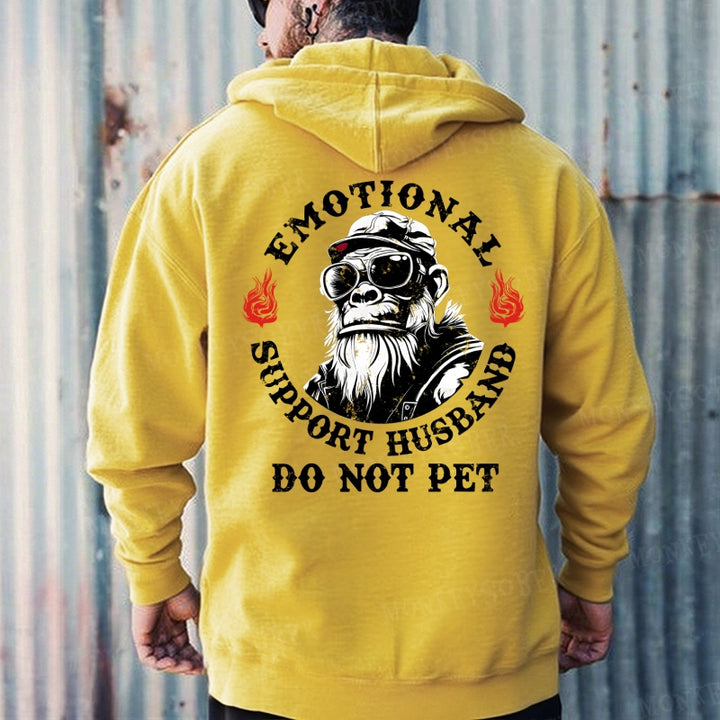 Emotional Support Husband Do Not Pet Hoodies