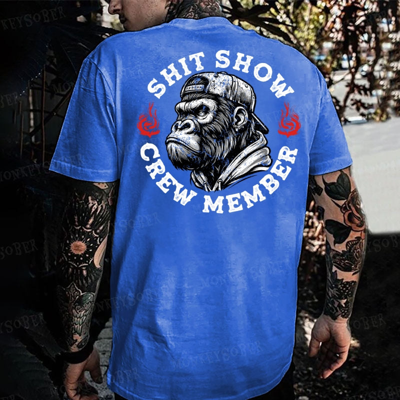 Shit Show Crew Member Monkey T-shirt