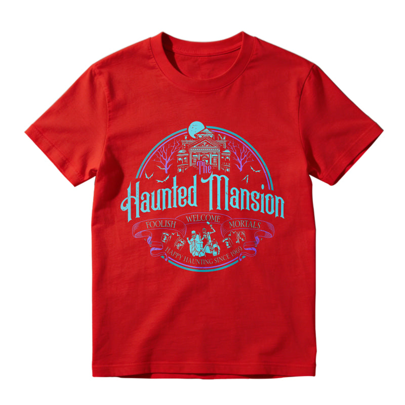 Haunted Mansion Gothic Horror House Ghosts Halloween Unisex Classic T-shirt