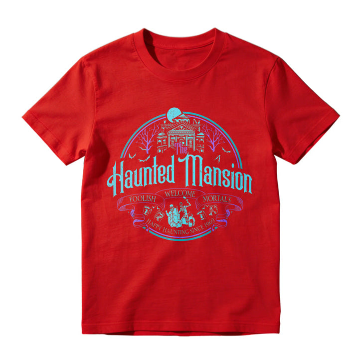 Haunted Mansion Gothic Horror House Ghosts Halloween Unisex Classic T-shirt