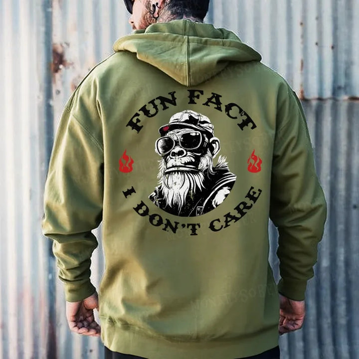 Fun Fact I don't Care Funny Hoodies