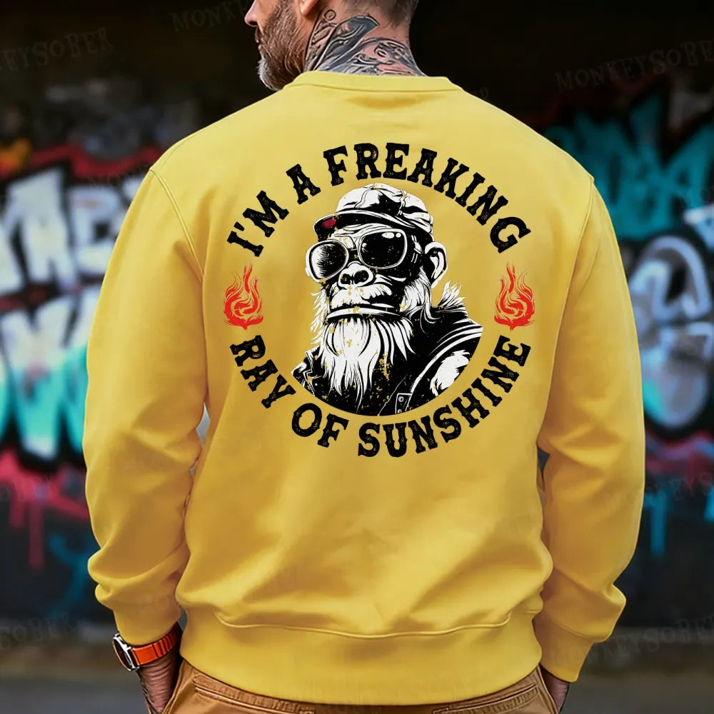 I'm A Freaking Ray Of Sunshine  Sweatshirt