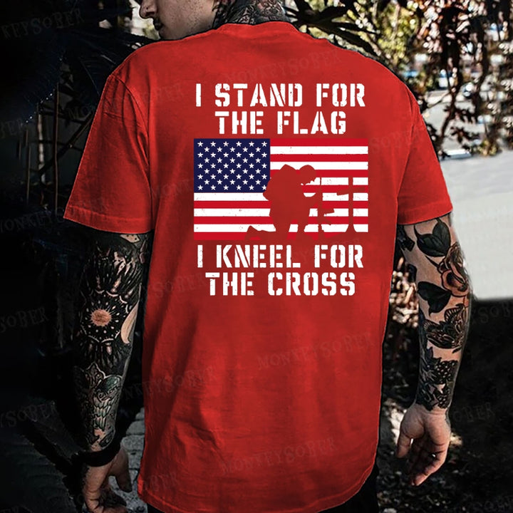 Stand For The Flag Kneel For The Cross Monkey T-shirt
