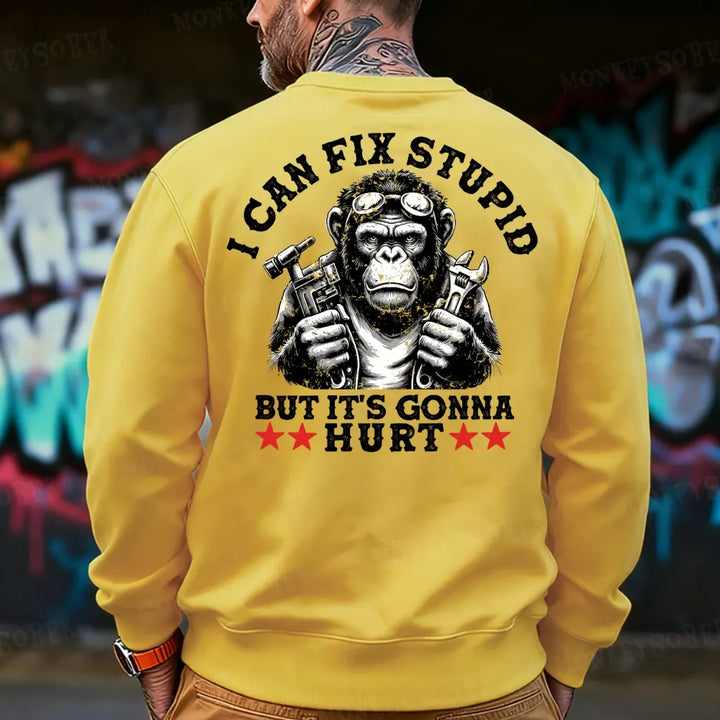 I Can Fix Stupid But It's Gonna Hurt Sweatshirt