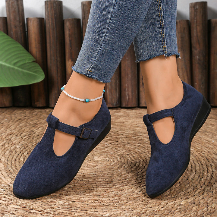 Women's Platform Wedge Shoes – Comfortable Everyday Slip-On Flats