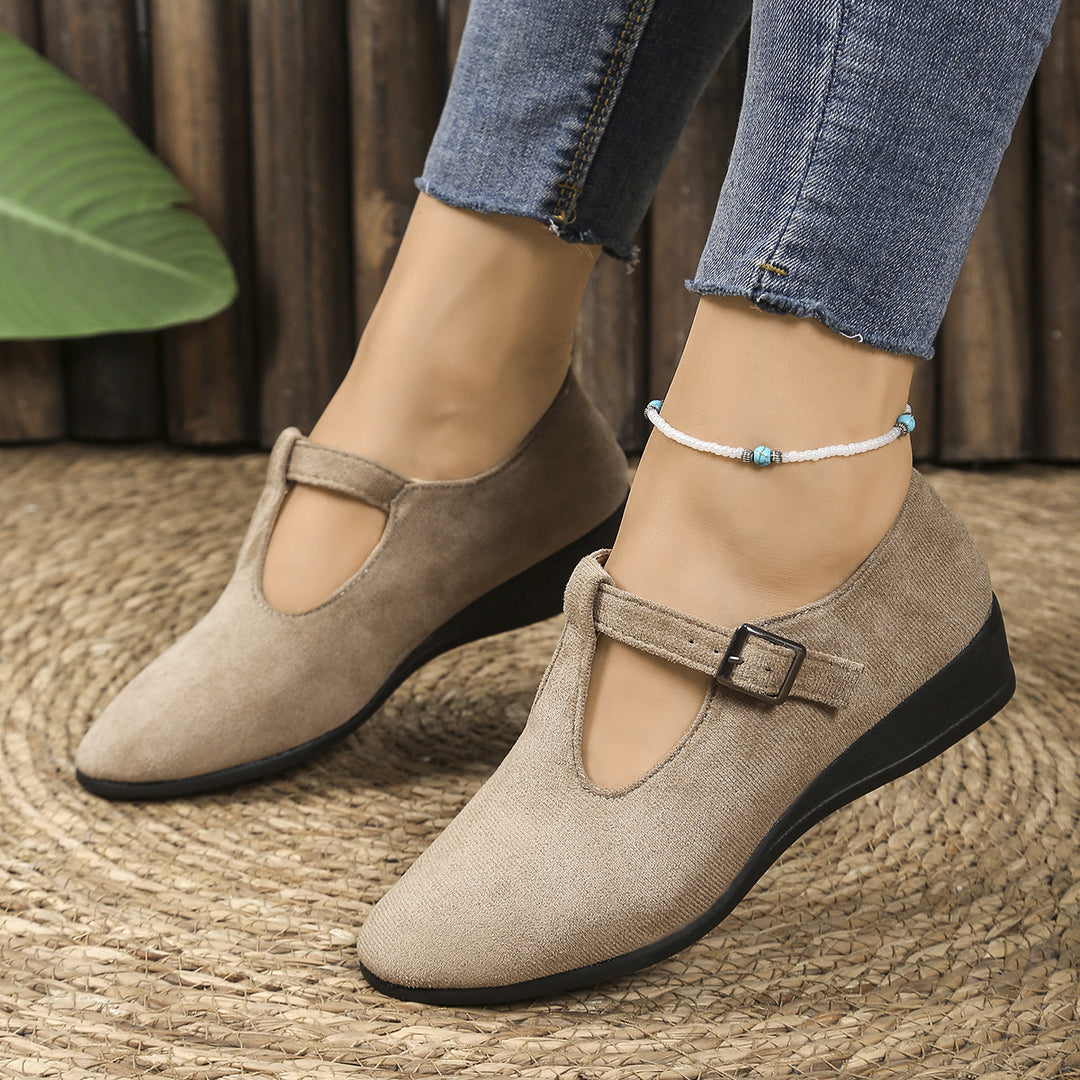 Women's Platform Wedge Shoes – Comfortable Everyday Slip-On Flats