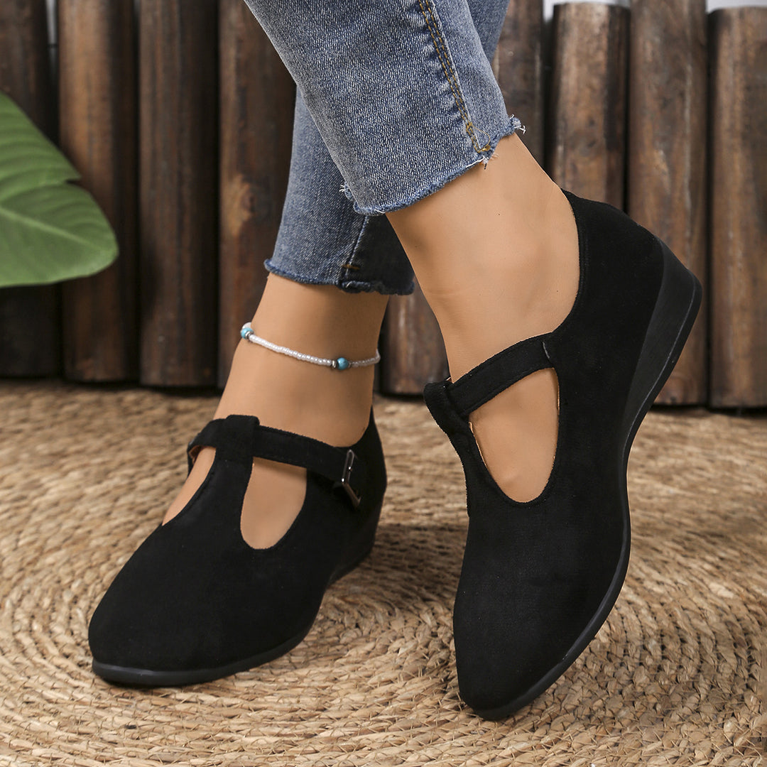 Women's Platform Wedge Shoes – Comfortable Everyday Slip-On Flats