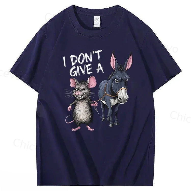 I Don't Give A Rats Ass Mouse & Donkey T-Shirt