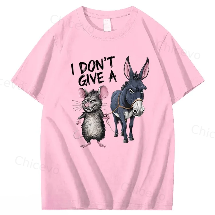 I Don't Give A Rats Ass Mouse & Donkey T-Shirt