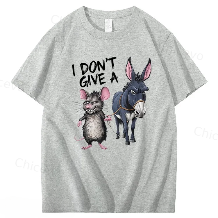 I Don't Give A Rats Ass Mouse & Donkey T-Shirt