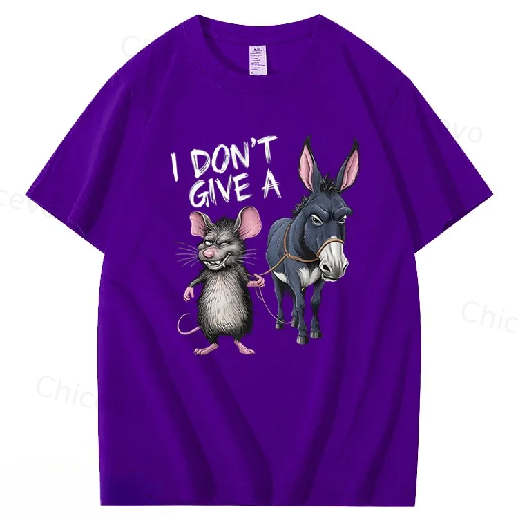 I Don't Give A Rats Ass Mouse & Donkey T-Shirt