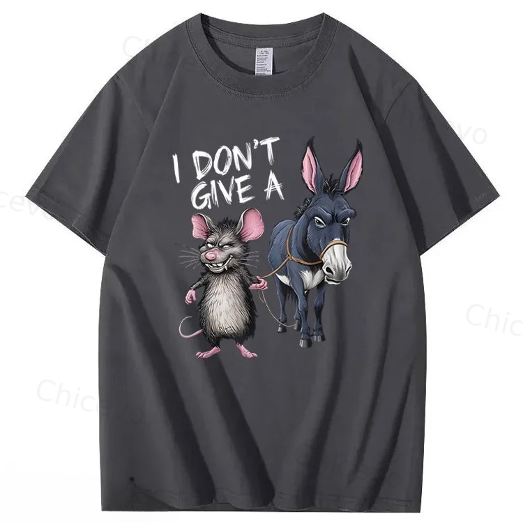 I Don't Give A Rats Ass Mouse & Donkey T-Shirt